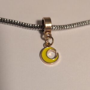 Taylor Swift Gold and Yellow Crescent Moon Charm‎ for Pandora Style Bracelet